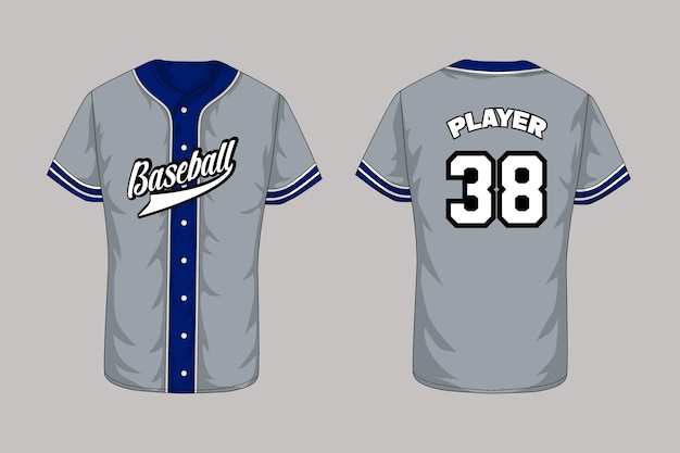 Vector baseball custom jersey sublimation