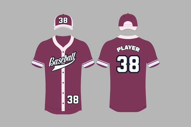 Vector baseball custom jersey sublimation