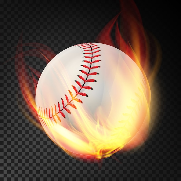 Baseball On Fire