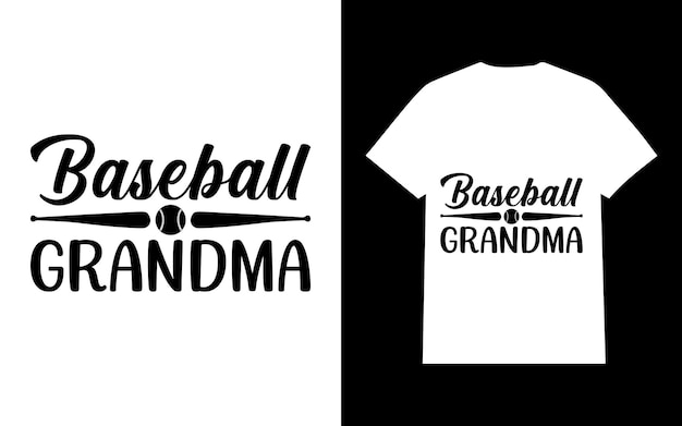Baseball Grandma Baseball Svg T Shirt Design