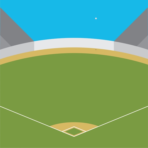 Baseball home run illustration