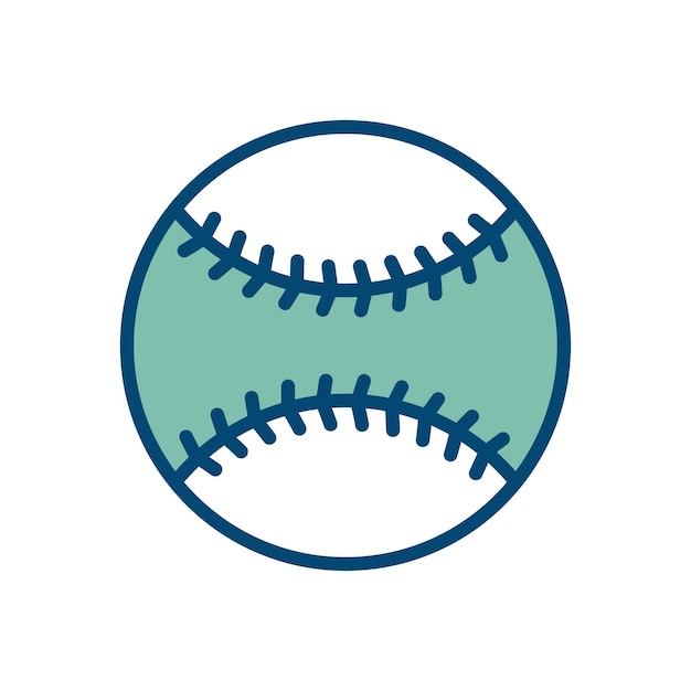 baseball icon vector design template in white background