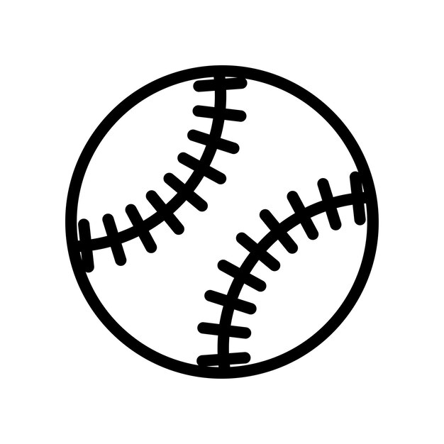 Vector baseball icon vector