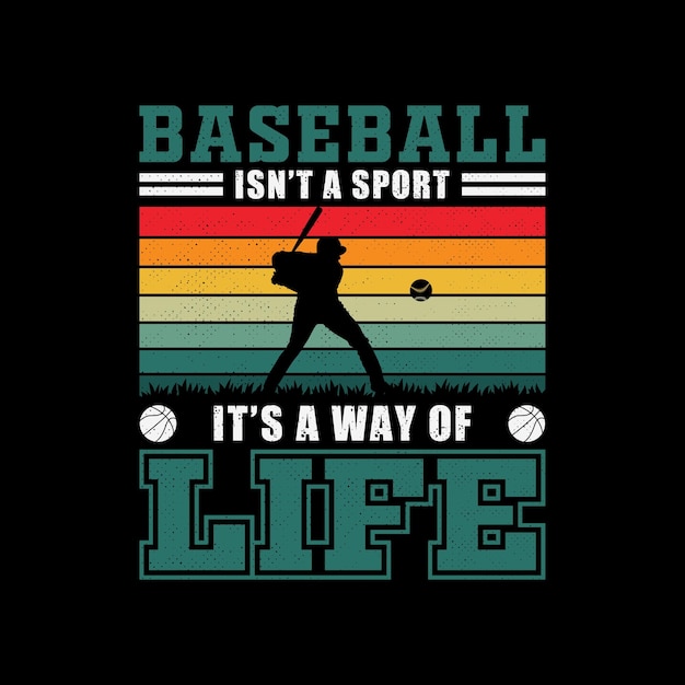 Vettore il baseball non è uno sport, è il design di una t-shirt stile di vita.