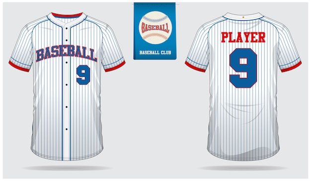 Vector baseball jersey template design