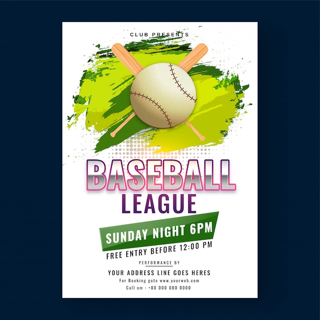 baseball league poster 