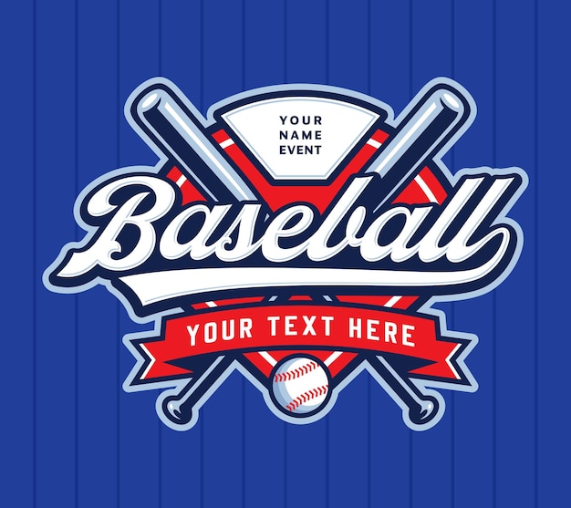 Vector baseball logo event vector stock illustrations