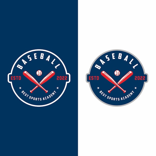 Baseball logo icon design sports badge template