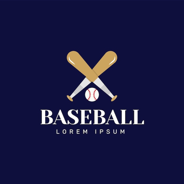 Illustrazione di logo di baseball