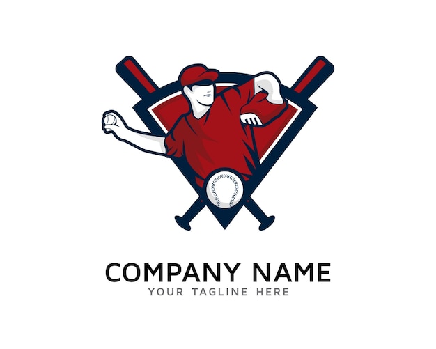 Baseball logo ontwerp