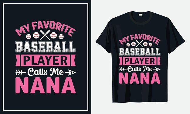 Baseball lover Tshirt Design Premium Vector