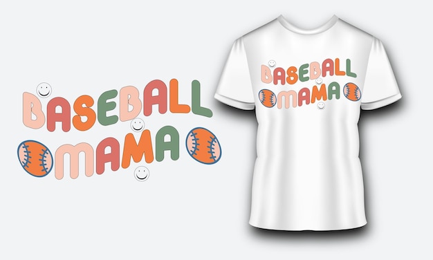 Vector baseball mama baseball t-shirt design, baseball t-shirt design vector, typography baseball t-shirt d