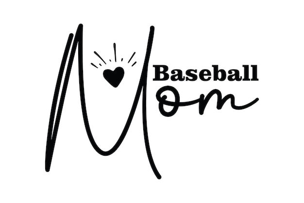 Vector baseball mom svg