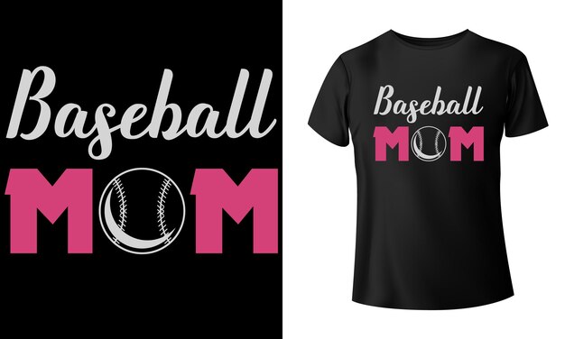 Baseball Mom TShirt Design