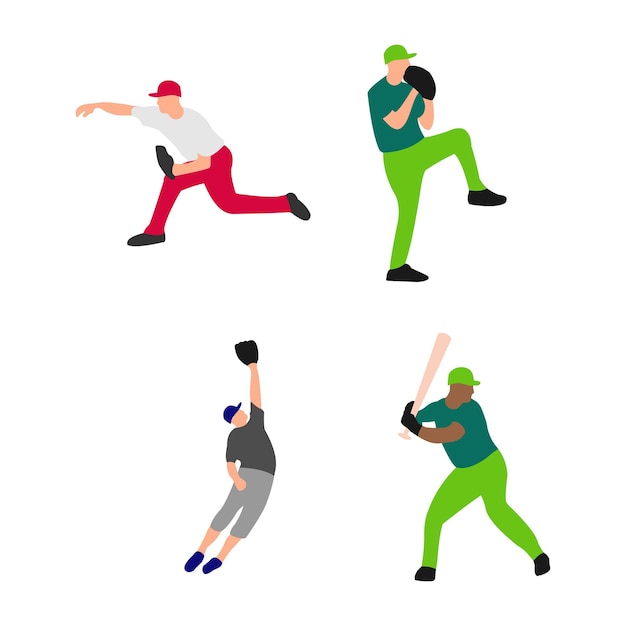 baseball motion illustration vector design