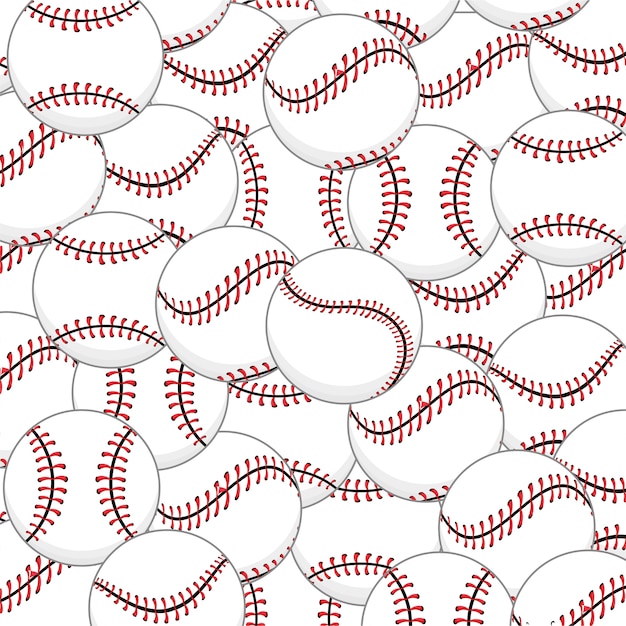 Vector baseball professional ball equipment background