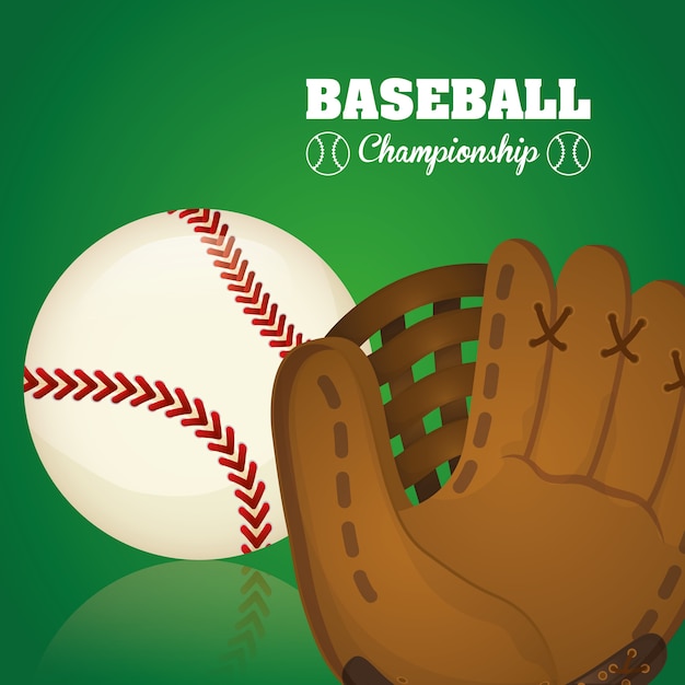 Vettore gioco grafico di baseball sport design
