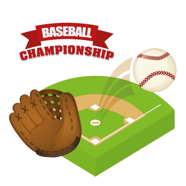 Baseball sport game graphic design