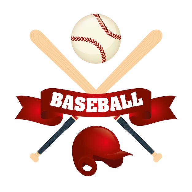 Vector baseball sport game graphic design