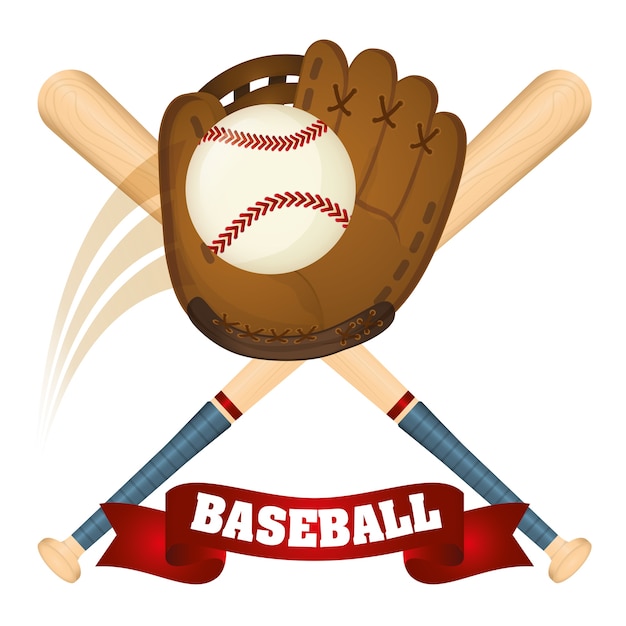 Vector baseball sport game graphic design