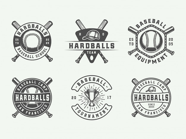 Baseball sport logos