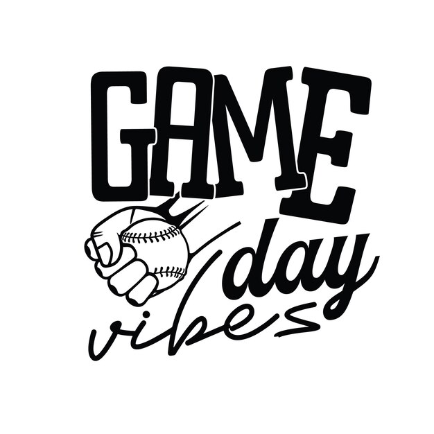 Vector baseball svg ontwerp