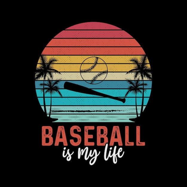 Baseball t-shirt design collection.