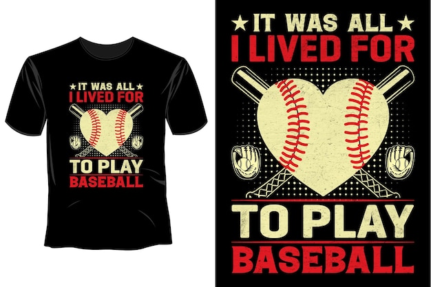 Baseball t shirt design template