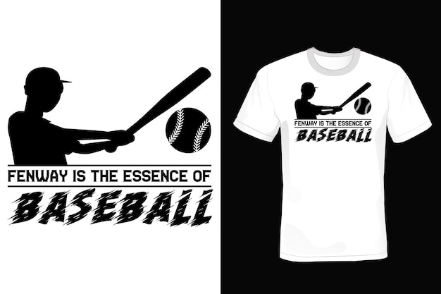 T-shirt da baseball design tipografia vintage