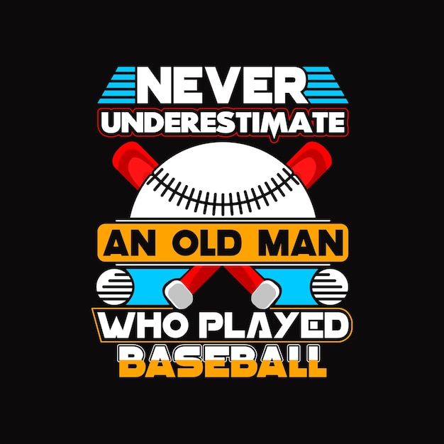 Vector baseball t-shirt design