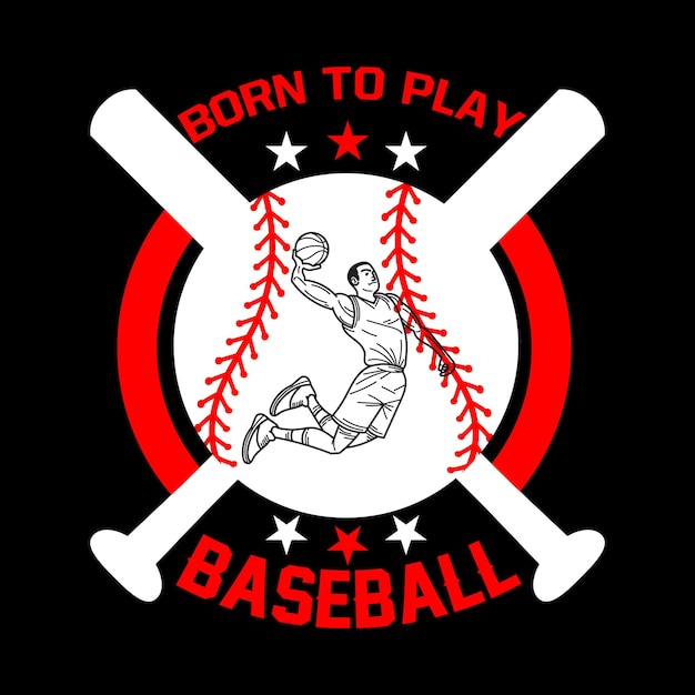 Vector baseball t shirt design