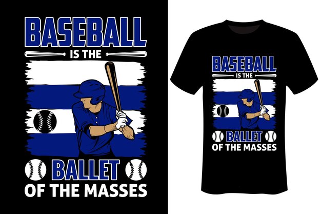 野球のTシャツのデザイン