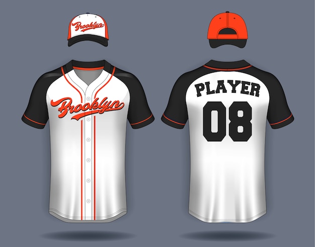 Page 2  Blank Baseball Jersey Template - Free Vectors & PSDs to