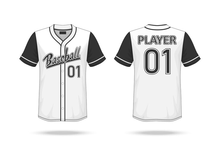 Vector baseball t shirt mockup 