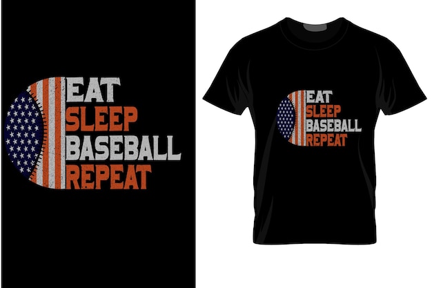 Vector baseball t-shirt template