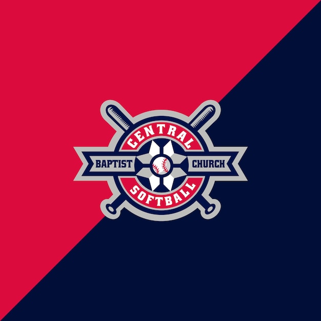 Vector baseball team esport and sport logo design