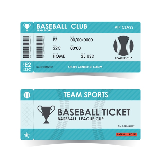 Baseball Ticket, guidelines