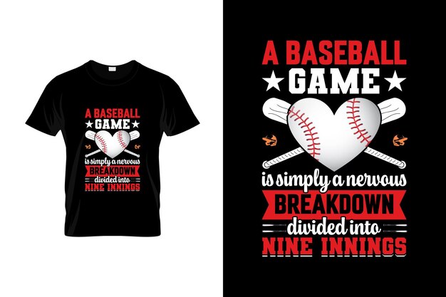 Vettore baseball tshirt design o poster di baseball design baseball quotes tipografia di baseball