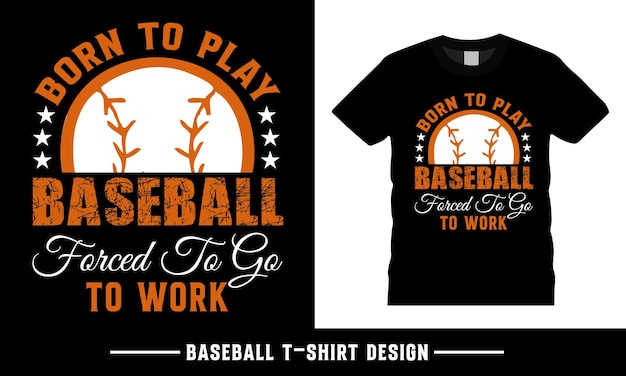 Grafico di design della maglietta da baseball