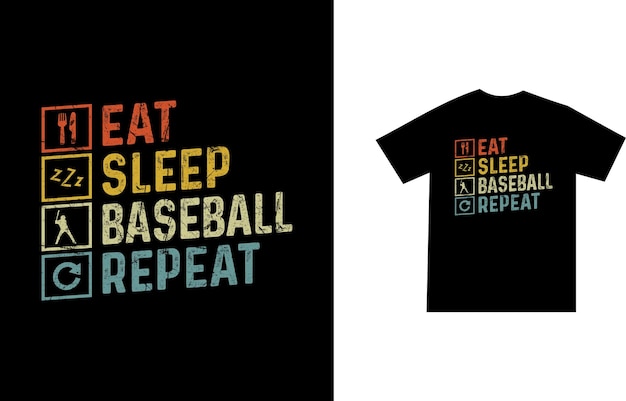 野球のTシャツのデザインまたはスポーツ選手のベクトルと野球のポスター