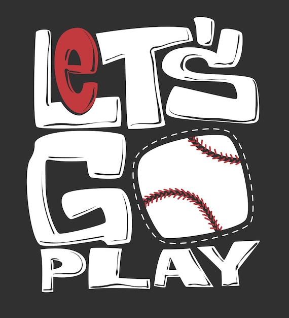 Baseball tshirt graphics print design vector illustration