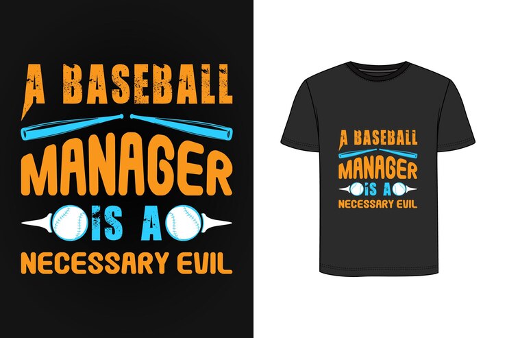 वेक्टर baseball typography vintage t shirt design premium vector