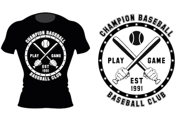 Baseball Typography Vintage TShirt Design