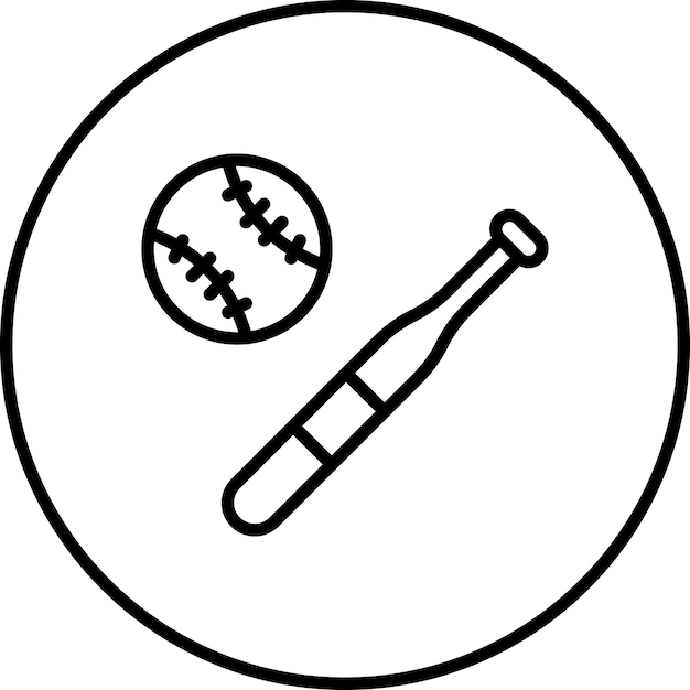 Vector baseball vector icon illustration of sports iconset