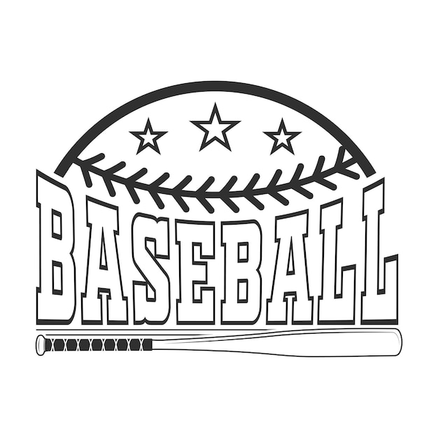 Vettore vettore di baseball sport silhouette vettoriale di baseball silhouette sportiva logo di baseball vettore di gioco