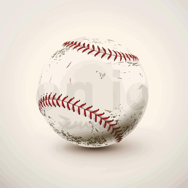 Vector a baseball with the word baseball on it