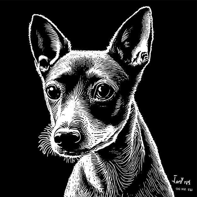 Vector basenji hond met de hand getekende cartoon sticker icoon concept geïsoleerde illustratie