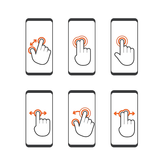 Vector basic human gestures using modern digital devices