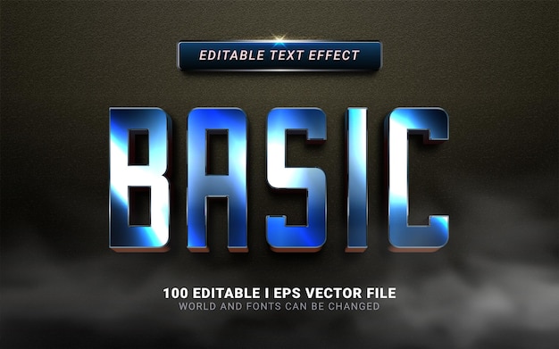 Vector basic text effect