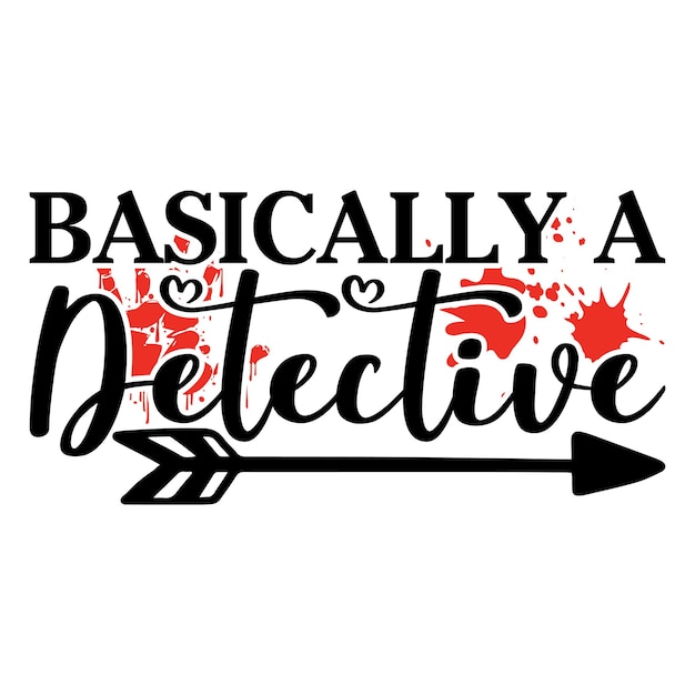 Basically a Detective Lettering design for greeting banners Mouse Pads Prints Cards and Posters